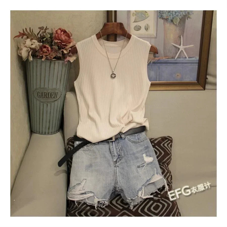 Cali | O-neck Knitted Blouse Shirt