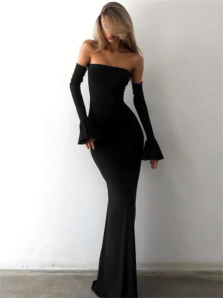 Adriana | Elegant Evening Off Shoulder Dress