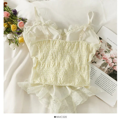 Cassandra | Sexy Crop Top Corset Lace Bandage T-shirt