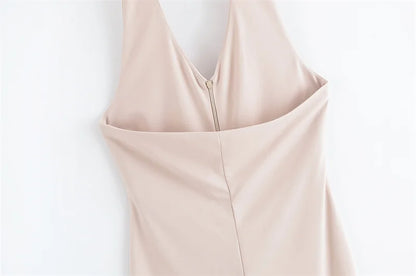 Capri | halterneck style slim flared jumpsuit