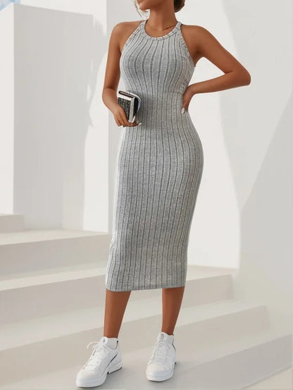 Ruth | Bodycon Ribbed Knit Tank Dress