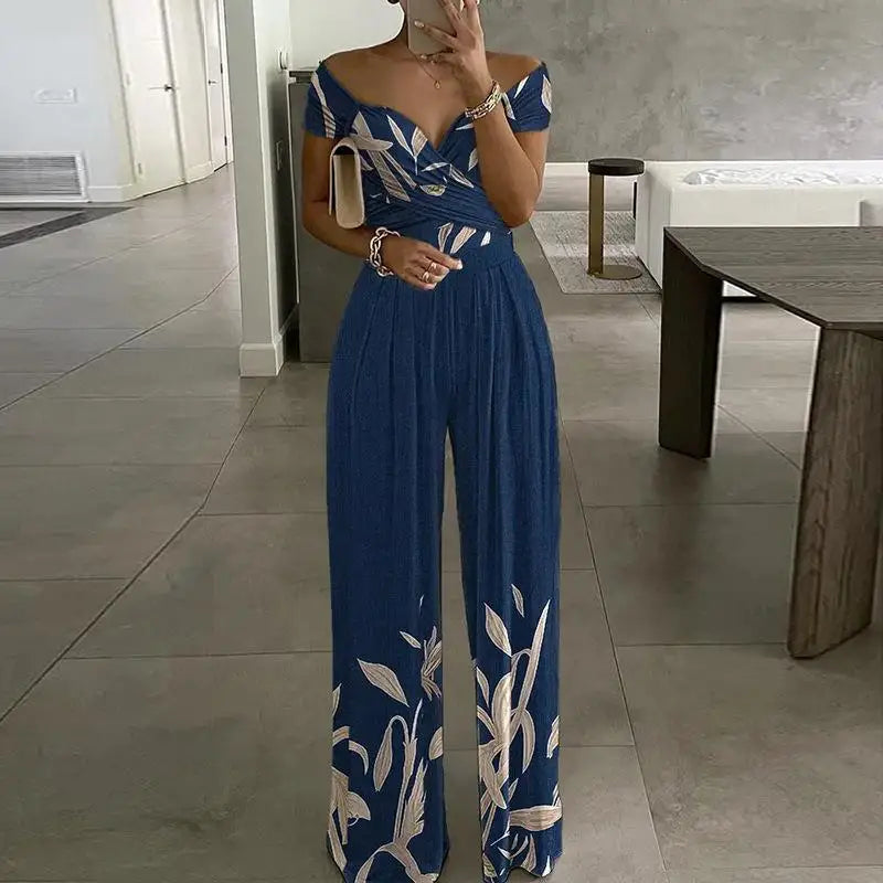 Yara | Printed Loose High Waist Jumpsuit