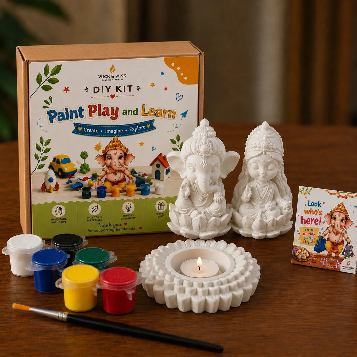 Ganesha Laxmi DIY Kit – Creative Festive Painting & Craft Set