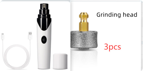 Rechargeable pet nail grinder grooming accessory